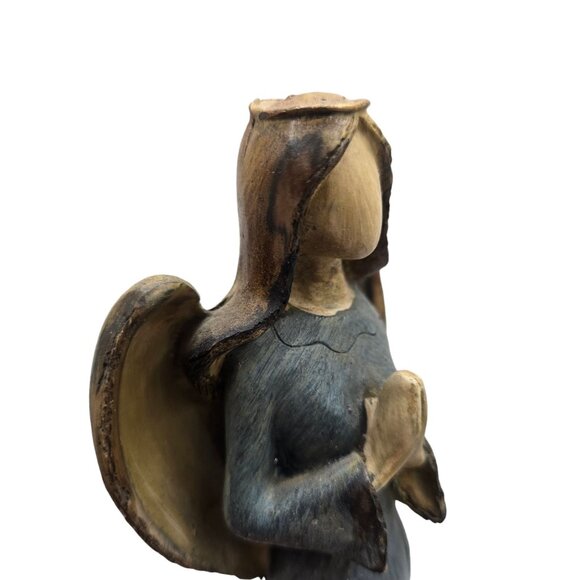 Praying Angels Figurine Blue Dress Prayer Hands Figure Home Decor Collectible - Picture 5 of 15